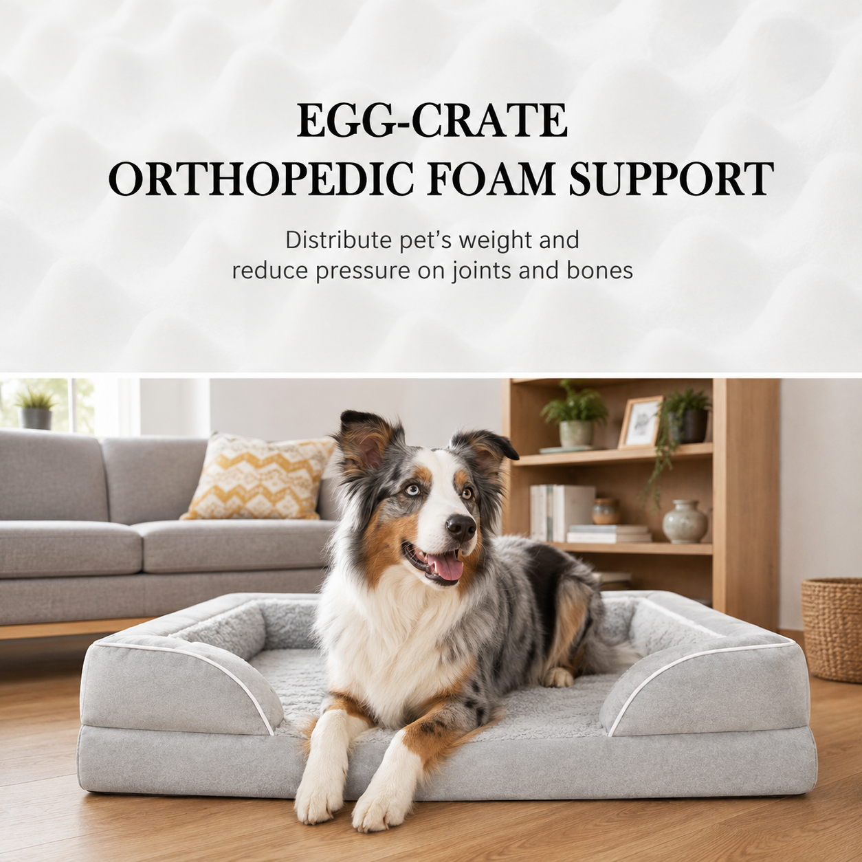 CloudPup Bolster Bed – Orthopedic Foam Support