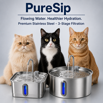 PureSip Flowing Water Fountain for Cats