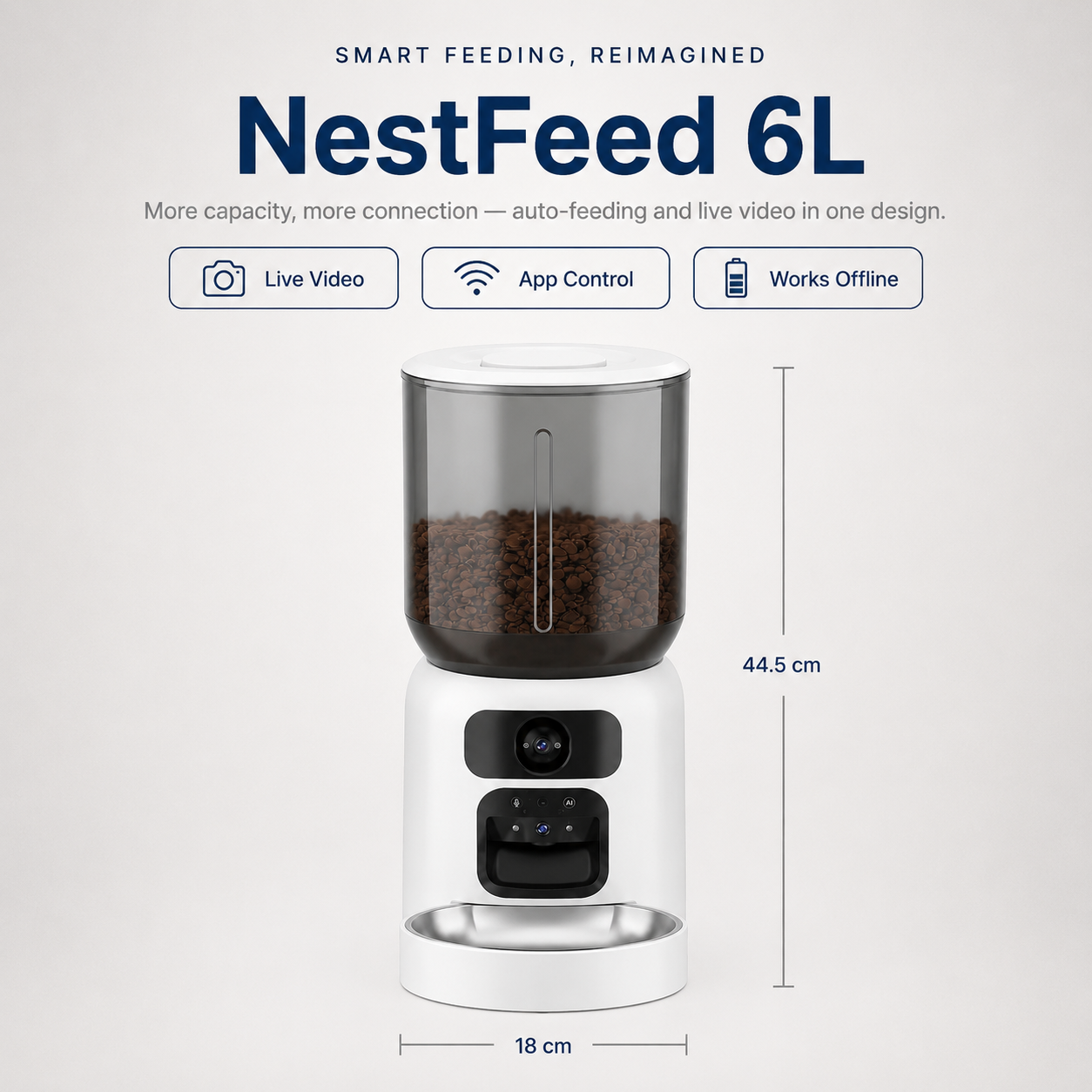 NestFeed – Smart Auto Feeder with Live Camera