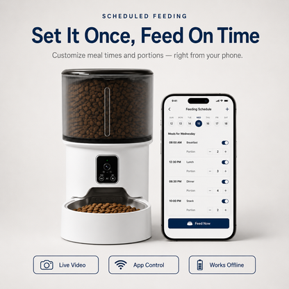 NestFeed – Smart Auto Feeder with Live Camera