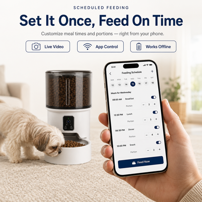 NestFeed – Smart Auto Feeder with Live Camera