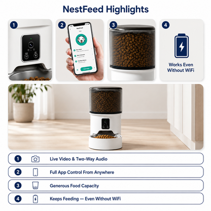 NestFeed – Smart Auto Feeder with Live Camera