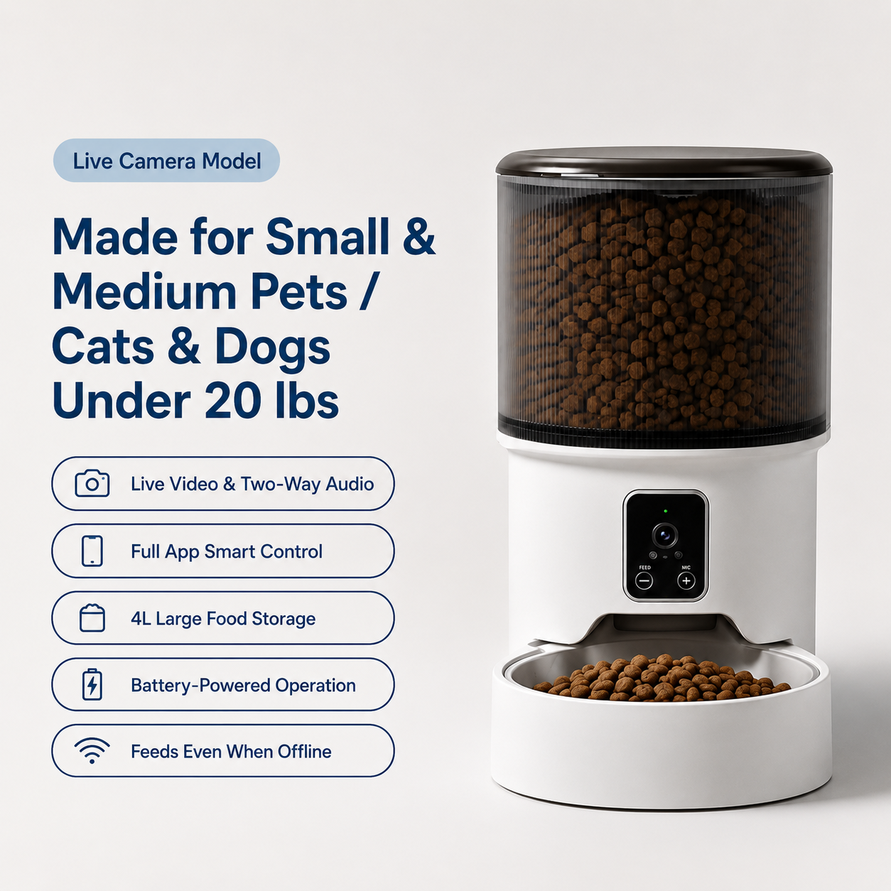 NestFeed – Smart Auto Feeder with Live Camera