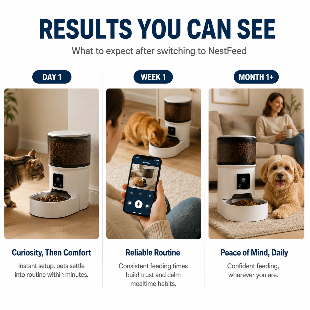 NestFeed – Smart Auto Feeder with Live Camera