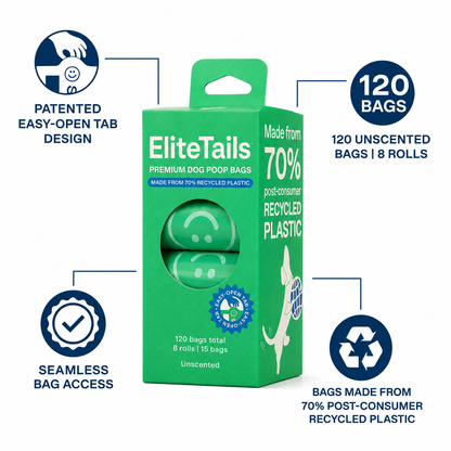 Easy-Tear Dog Poop Bags