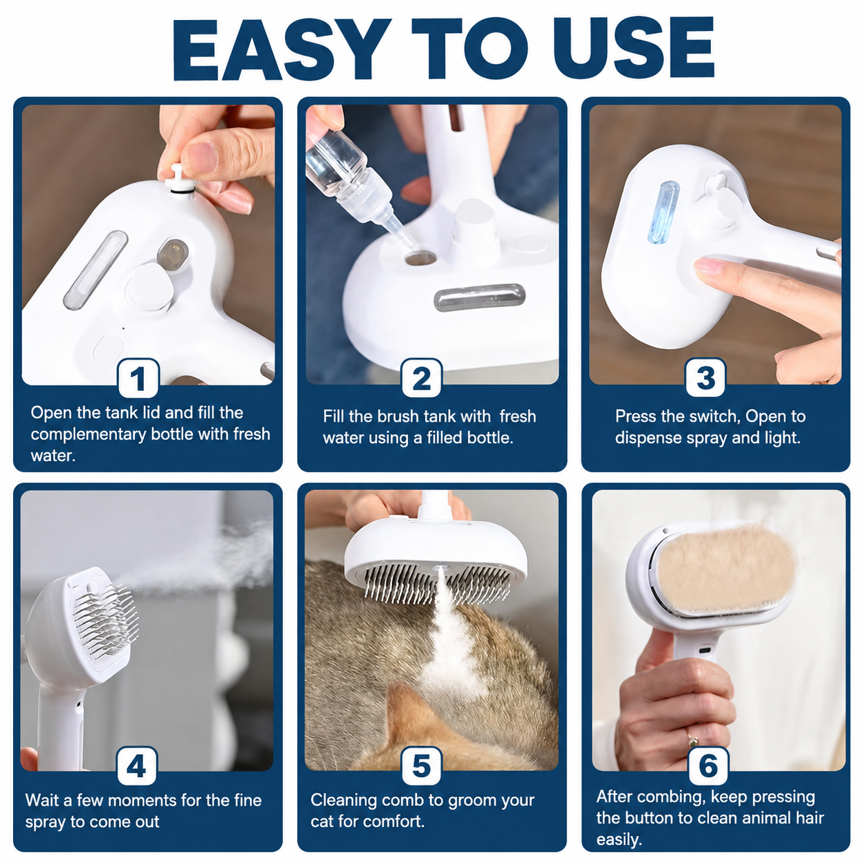 PawMist 3-in-1 Steam Brush