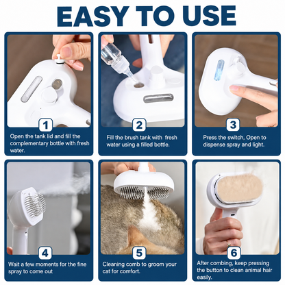 PawMist 3-in-1 Steam Brush