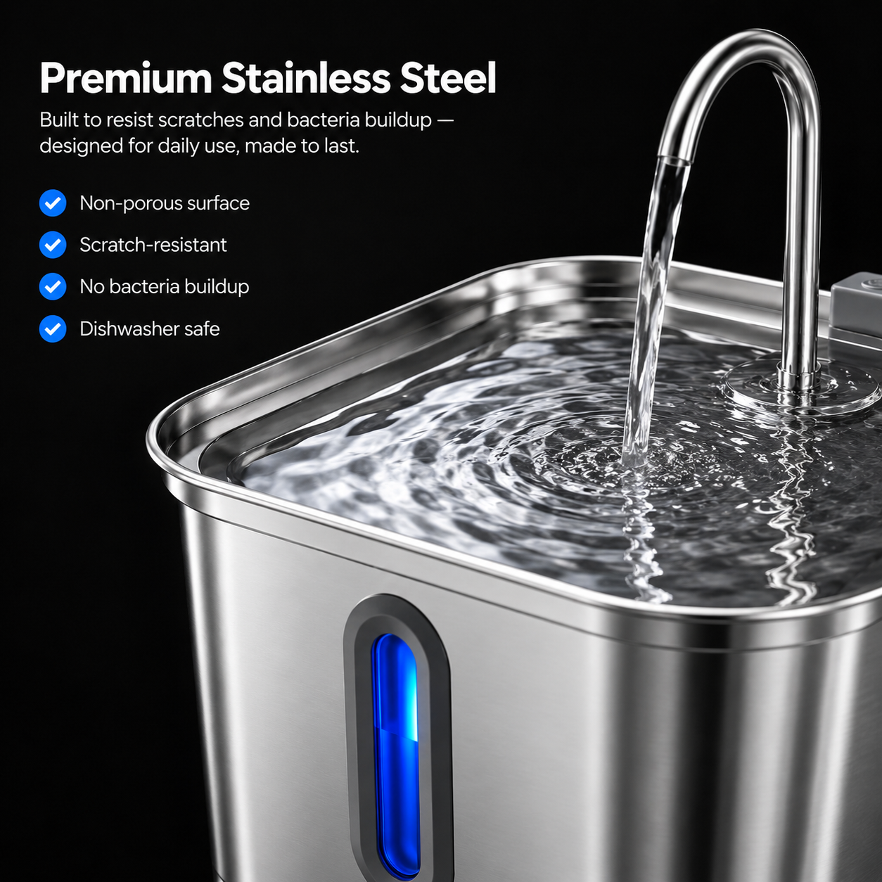 PureSip Flowing Water Fountain for Cats