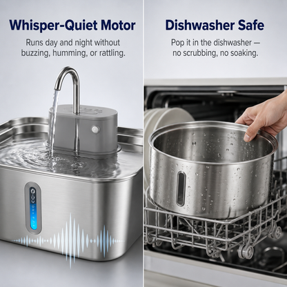PureSip Flowing Water Fountain for Cats