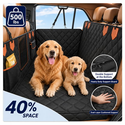 FurFort BackSeat Pro — Waterproof Dog Car Seat Cover