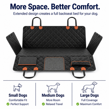 FurFort BackSeat Pro — Waterproof Dog Car Seat Cover