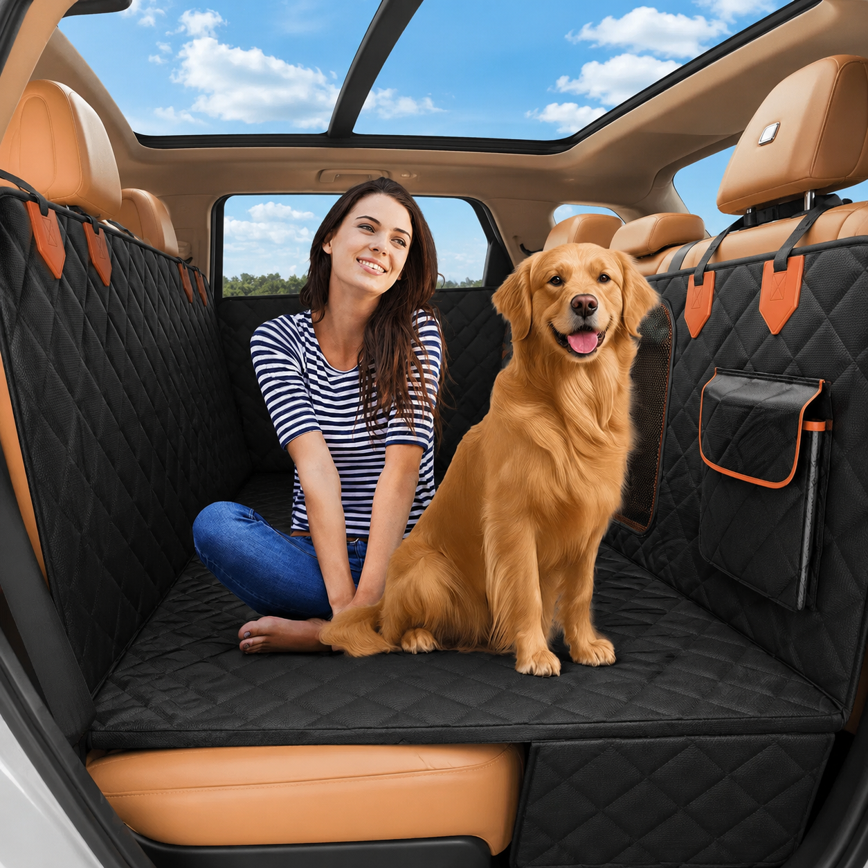 FurFort BackSeat Pro — Waterproof Dog Car Seat Cover