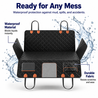 FurFort BackSeat Pro — Waterproof Dog Car Seat Cover