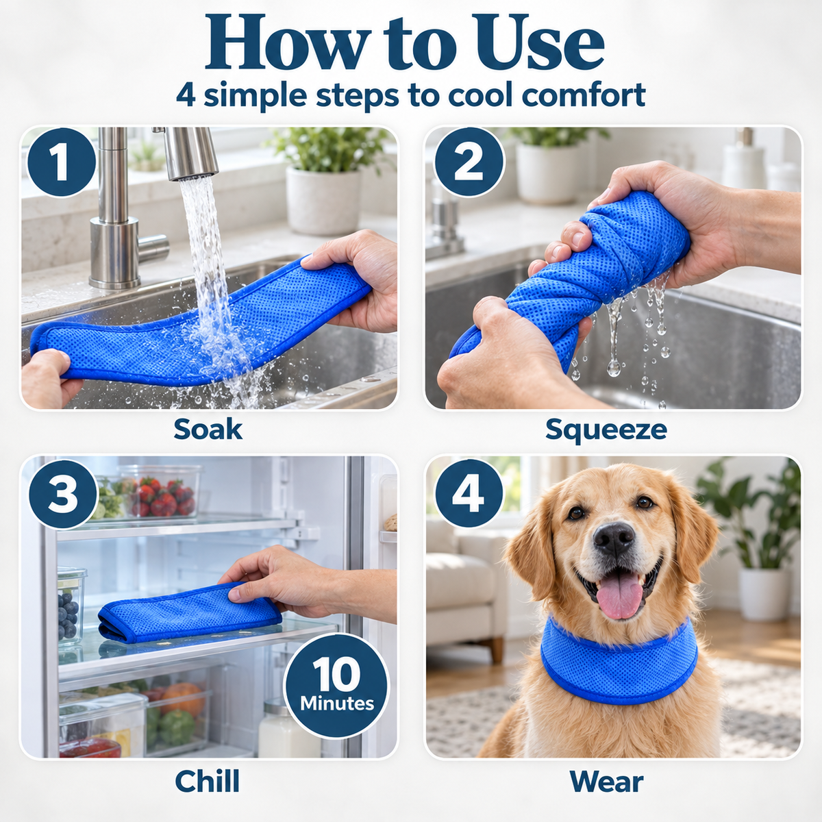 FrostPaw Cooling Pet Scarf