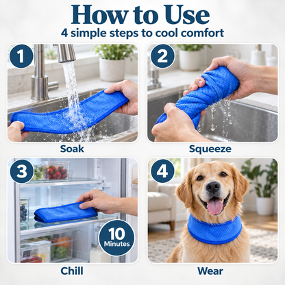 FrostPaw Cooling Pet Scarf
