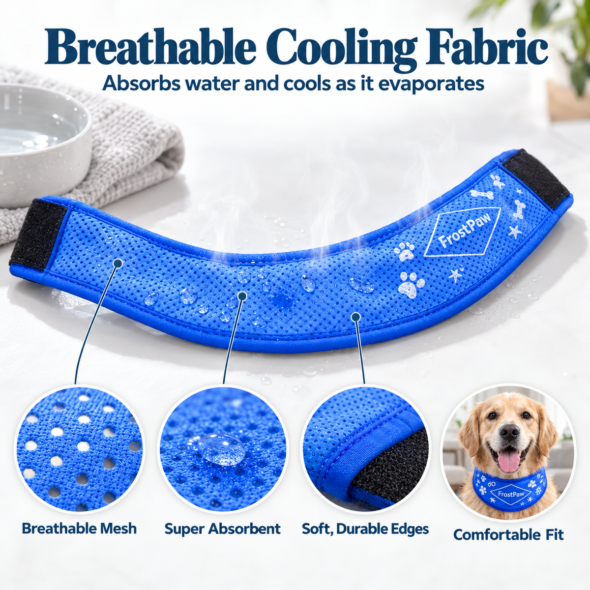 FrostPaw Cooling Pet Scarf