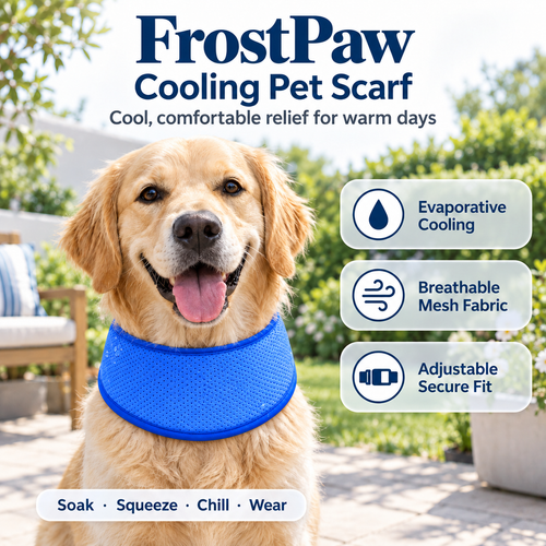 FrostPaw Cooling Pet Scarf