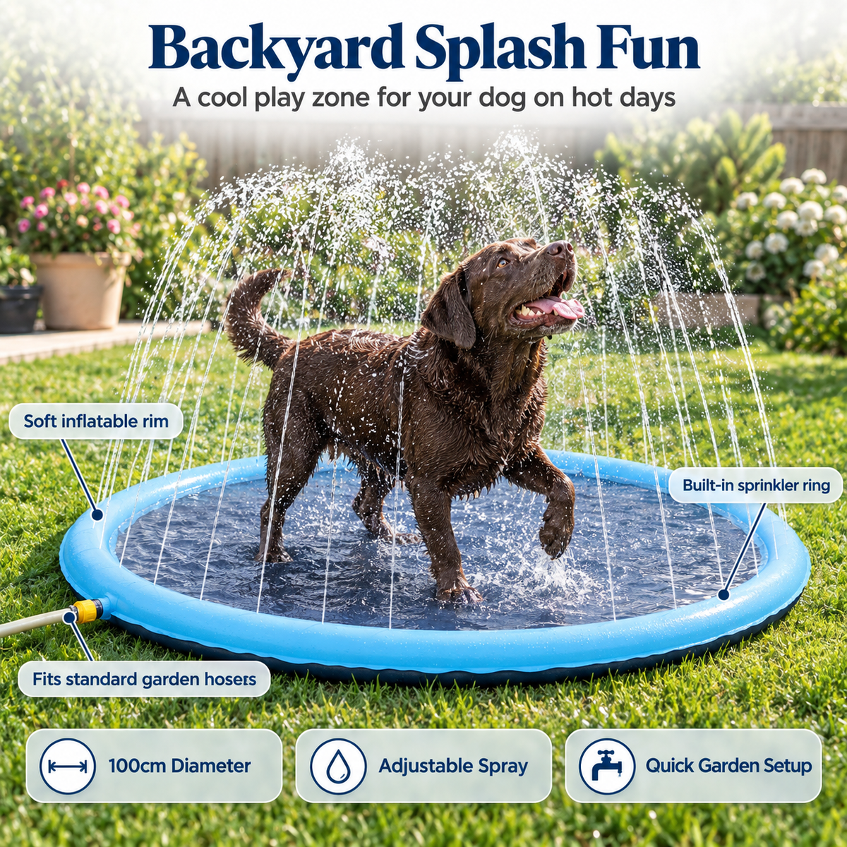 AquaRomp Dog Splash Pad