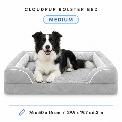 CloudPup Bolster Bed – Orthopedic Foam Support