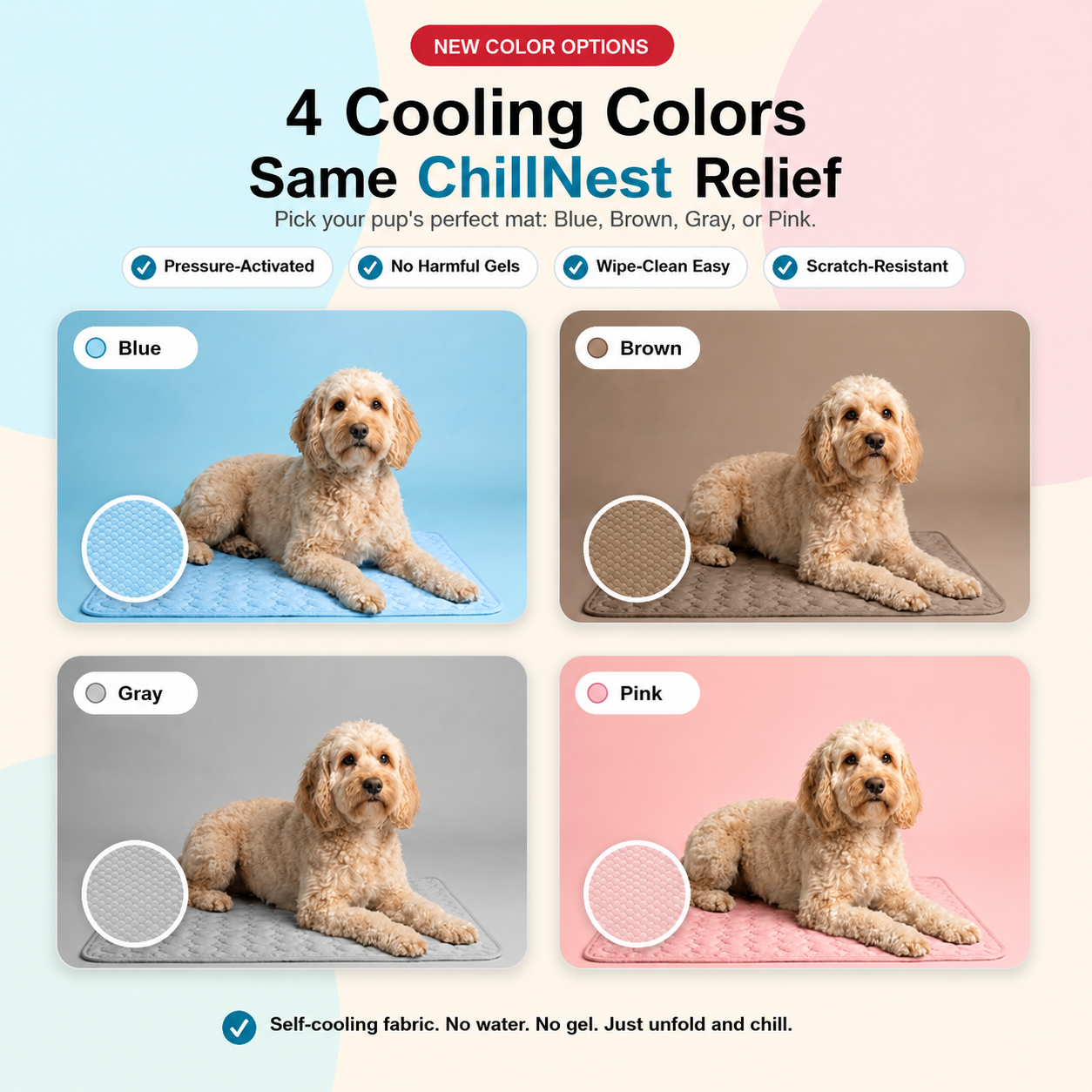 ChillNest Cooling Mat for Pets
