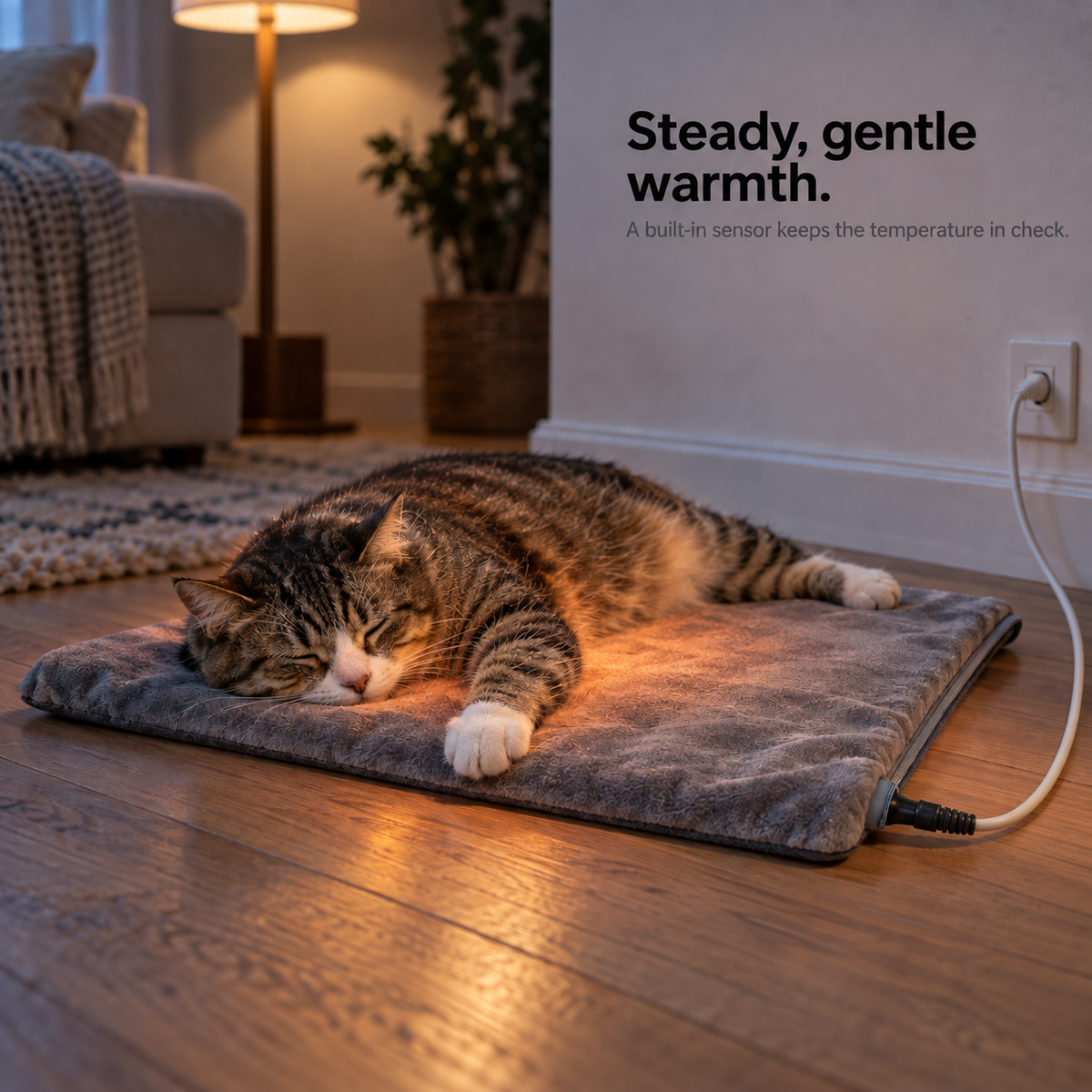 EmberNest Heated Cat Pad – Adjustable Warmth
