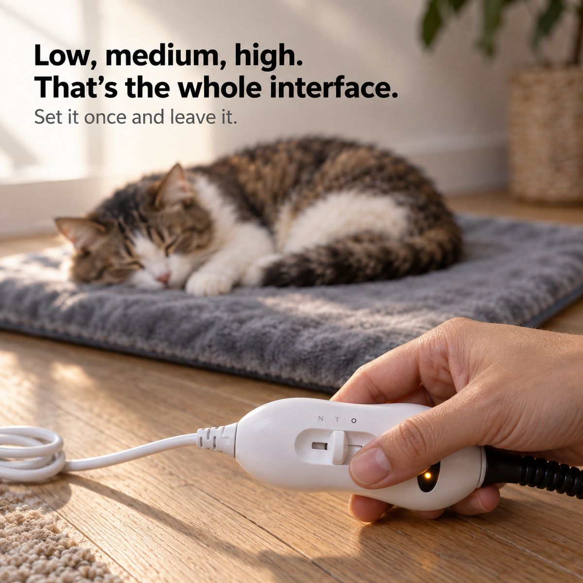 EmberNest Heated Cat Pad – Adjustable Warmth