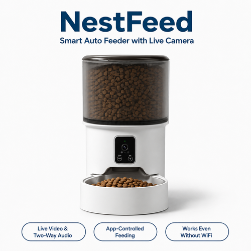 NestFeed – Smart Auto Feeder with Live Camera