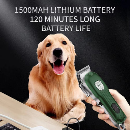 GroomTale Complete Dog Grooming Kit – Rechargeable Clippers, Scissors & Combs Set